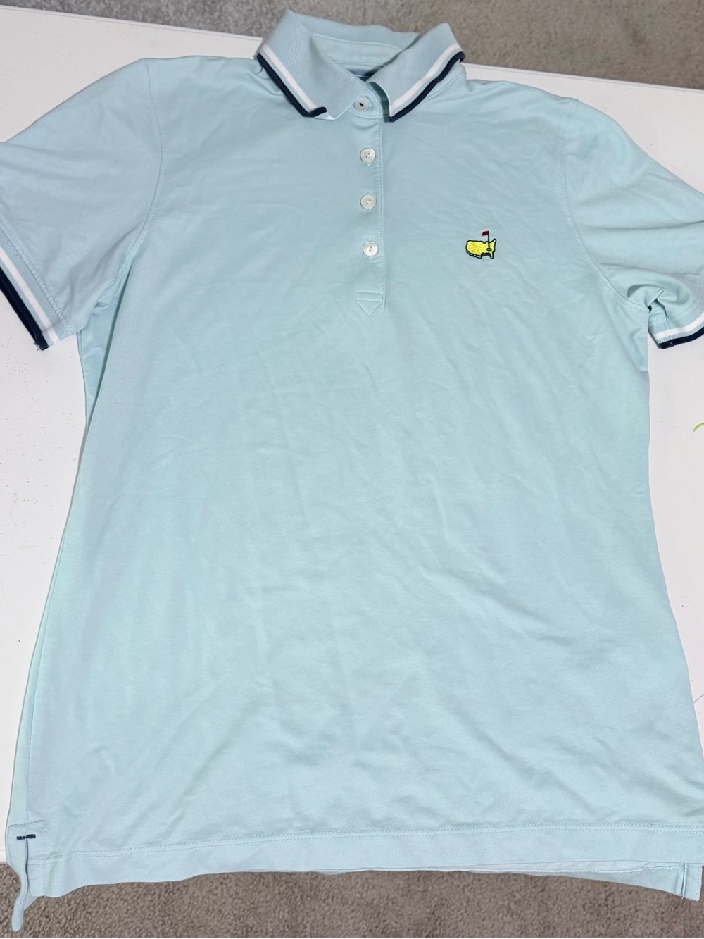 Masters Magnolia Lane Light Blue golf shirt size S